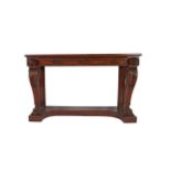 REGENCY PERIOD MAHOGANY CONSOLE TABLE