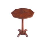 VICTORIAN SATINWOOD AND AMBOYNA CROSSBANDED OCCASIONAL TABLE