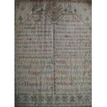 EIGHTEENTH-CENTURY SAMPLER