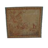 LARGE NINETEENTH-CENTURY FRAMED TAPESTRY