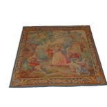 19TH CENTURY WOOL & SILK AUBUSSON TAPESTRY