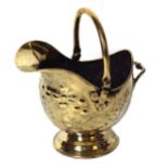 NINETEENTH-CENTURY BRASS COAL HELMET