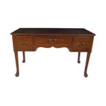 GEORGE II PERIOD MAHOGANY KNEEHOLE WRITING TABLE, CIRCA 1760