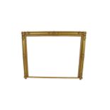 REGENCY PERIOD GILT FRAMED OVER MANTLE MIRROR