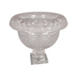 LARGE EARLY NINETEENTH-CENTURY PENROSE GLASS BOWL