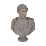 LARGE CLASSICAL BUST OF A ROMAN EMPEROR