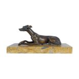 NINETEENTH-CENTURY BRONZE WHIPPET