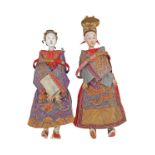 PAIR OF CHINESE QING PERIOD THEATRE DOLLS