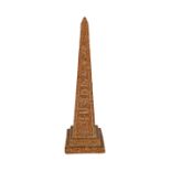 CARVED MARBLE OBELISK