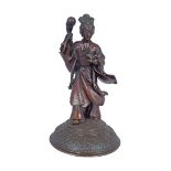 NINETEENTH-CENTURY JAPANESE BRONZE FIGURE