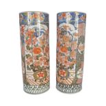 PAIR OF LARGE JAPANESE IMARI VASES