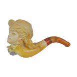 CASED NINETEENTH-CENTURY MEERSCHAUM PIPE