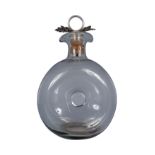 EARLY NINETEENTH-CENTURY DIMPLE GLASS DECANTER