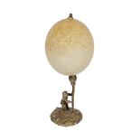 NINETEENTH-CENTURY OSTRICH EGG