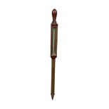 NINETEENTH-CENTURY MAHOGANY AND BRASS HYDROMETER