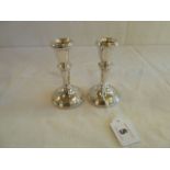 Pair silver candle sticks - Birmingham 1964