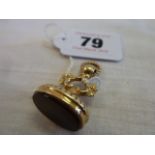 9ct Gold fob seal