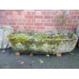 19thC sandstone trough (52" x 24")