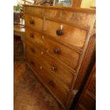 Victorian mahogany 5 drawer chest