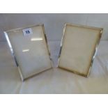 Pair silver photograph frames - Birmingham 1926 (7 1/2" x 5")