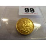 Edward VII gold half Sovereign 1908