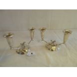 Pair silver candelabra - Birmingham 1961