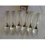 Set 6 silver teaspoons - Edinburgh 1864