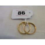 22ct Gold wedding bands (2)