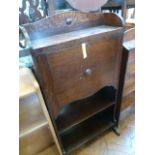 Oak fall front students bookcase bureau