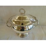 Silver plated pedestal tureen & cover