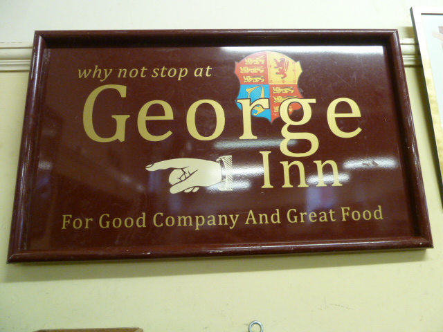 Vintage painted pub sign 'Bonny Cravat' and a modern pub sign - George Inn (2) - Image 2 of 3