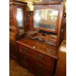Victorian walnut dressing chest