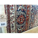 Ivory ground Kashmir traditional medallion design rug ( approx 7' 2" x 4' 6")