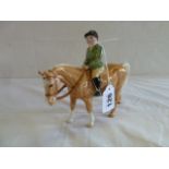 Beswick Boy on Palomino pony