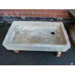 Early 20thC Shallow pot sink (30" x 20")