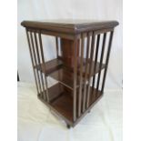 Victorian mahogany revolving bookcase