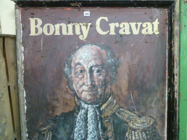 Vintage painted pub sign 'Bonny Cravat' and a modern pub sign - George Inn (2)