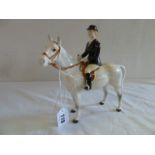 Beswick Huntswoman on dappled grey horse