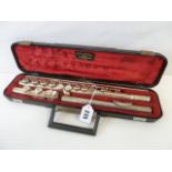 Evette plated flute in case