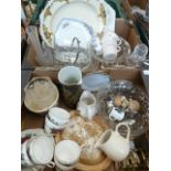 Sundry glass and china (2 boxes)