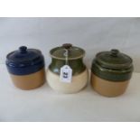 Pottery tobacco jars - Royal Doulton,