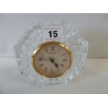 Waterford crystal mantel clock