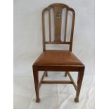 Set 8 Edwardian mahogany dining chairs