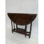 19thC Carved oak Sutherland table