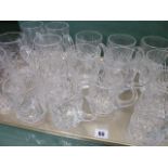 Lead crystal tankards pint and 1/2 pints (17)