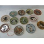 Set 12 'Meet my Kittens' calendar plates - Lesley Anne Ivory