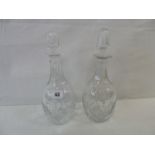 Brierley cut glass decanters (2)