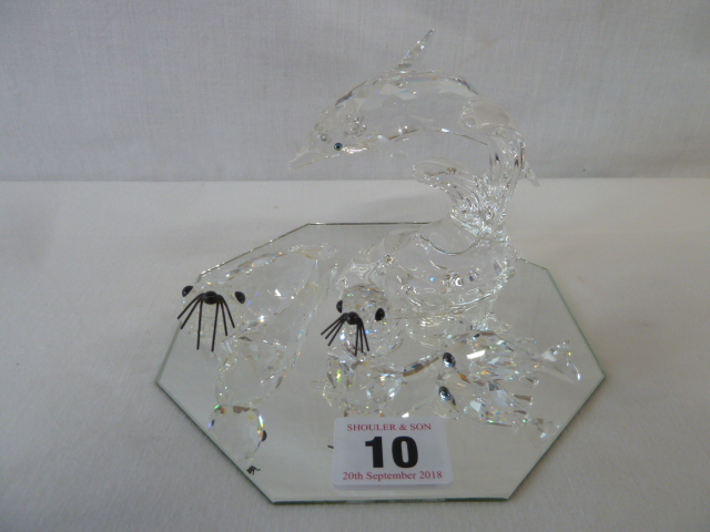 Swarovski crystal - dolphin,