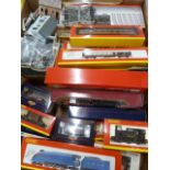 Hornby 00 Gauge model railway - Mallard engine, coaches wagons,