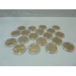 Gilded American dollar coins (19)